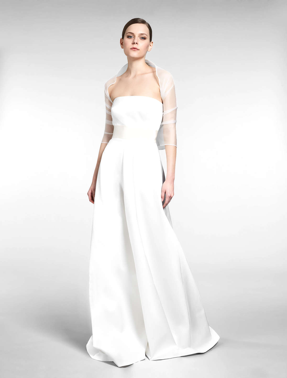 Silk organza shrug - white - Max Mara