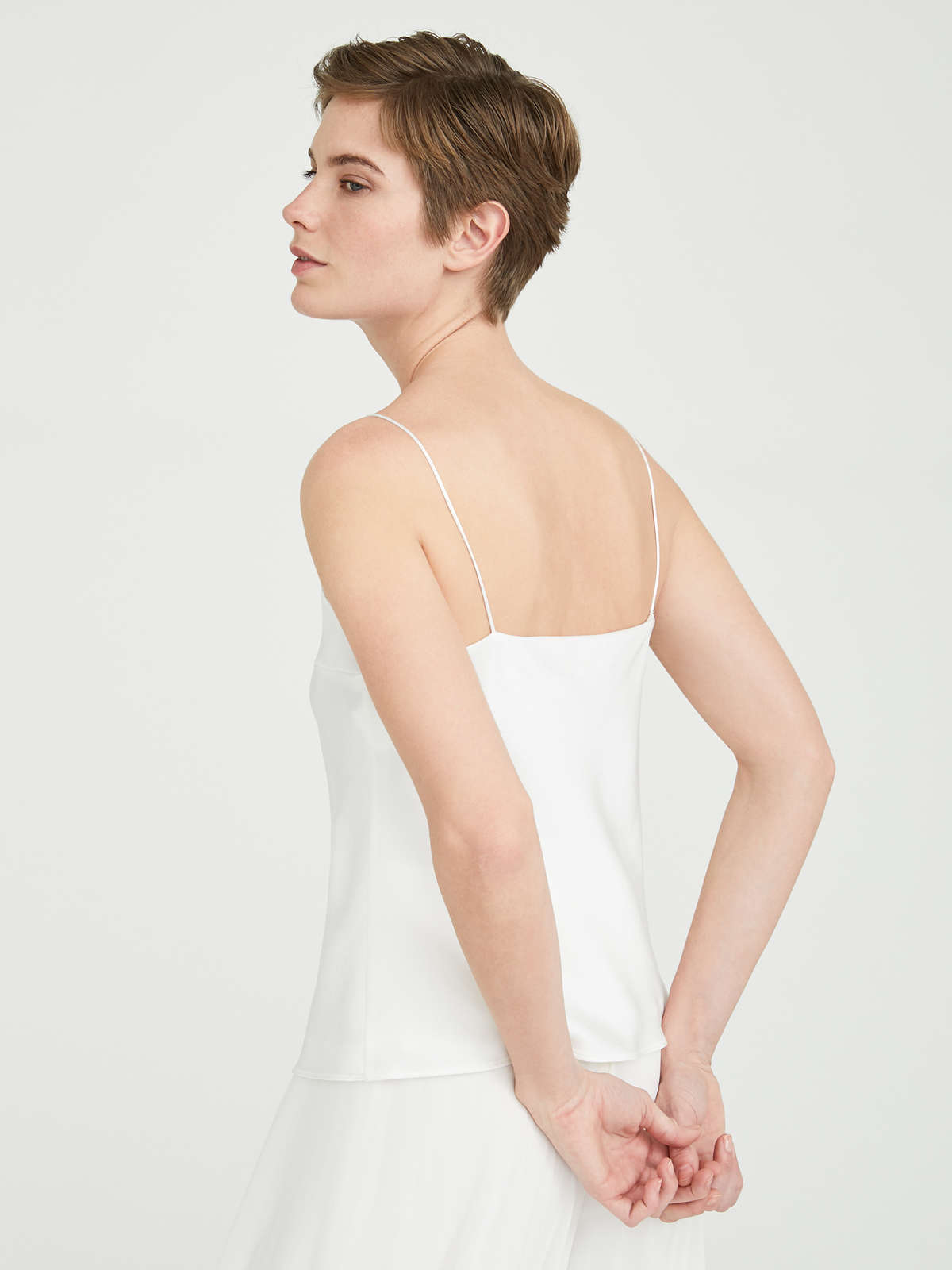 Satin top - ivory - Max Mara - 4