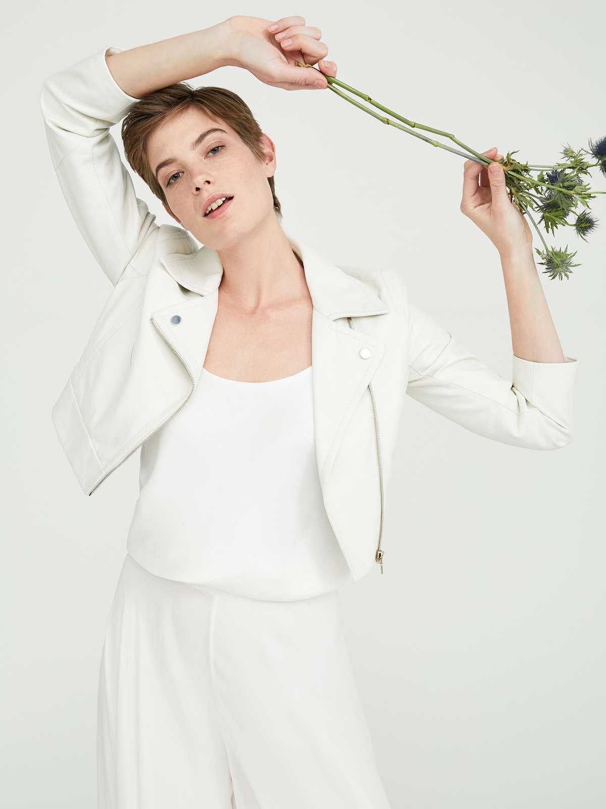 Satin top - ivory - Max Mara
