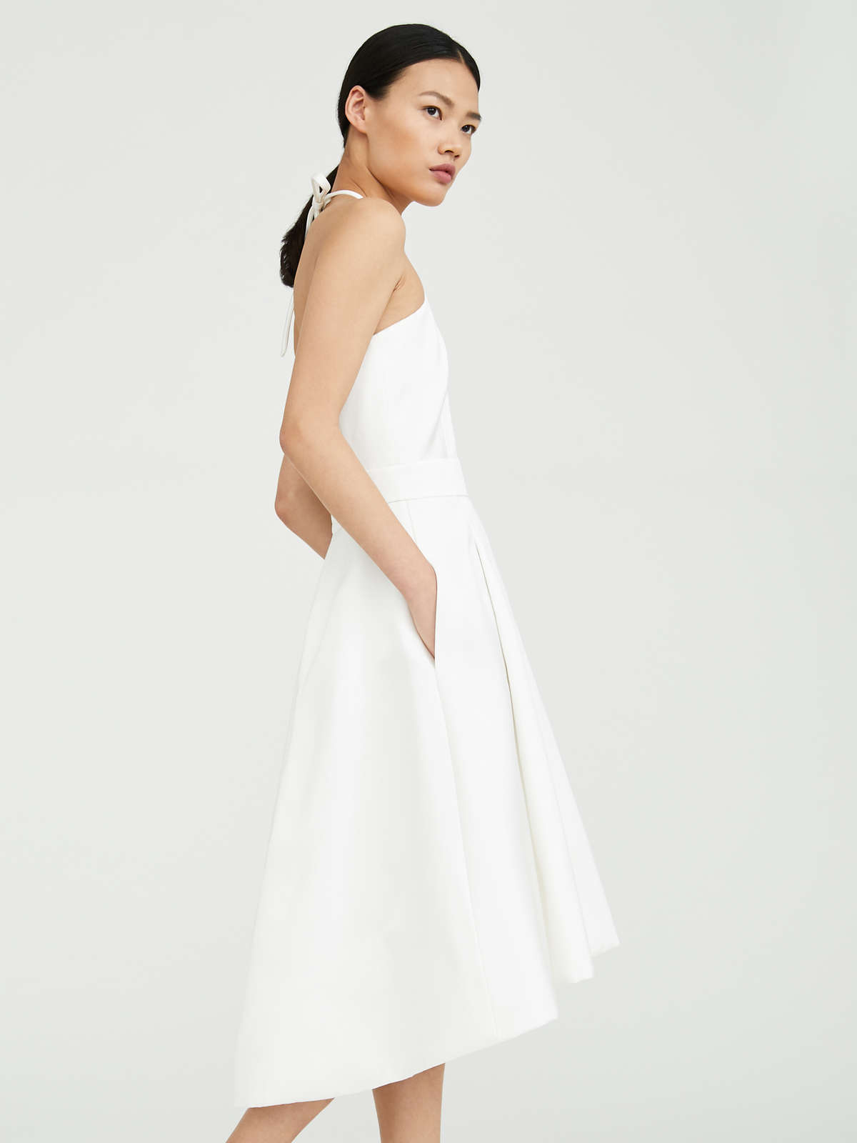 Dress in duchesse - white - Max Mara - 3