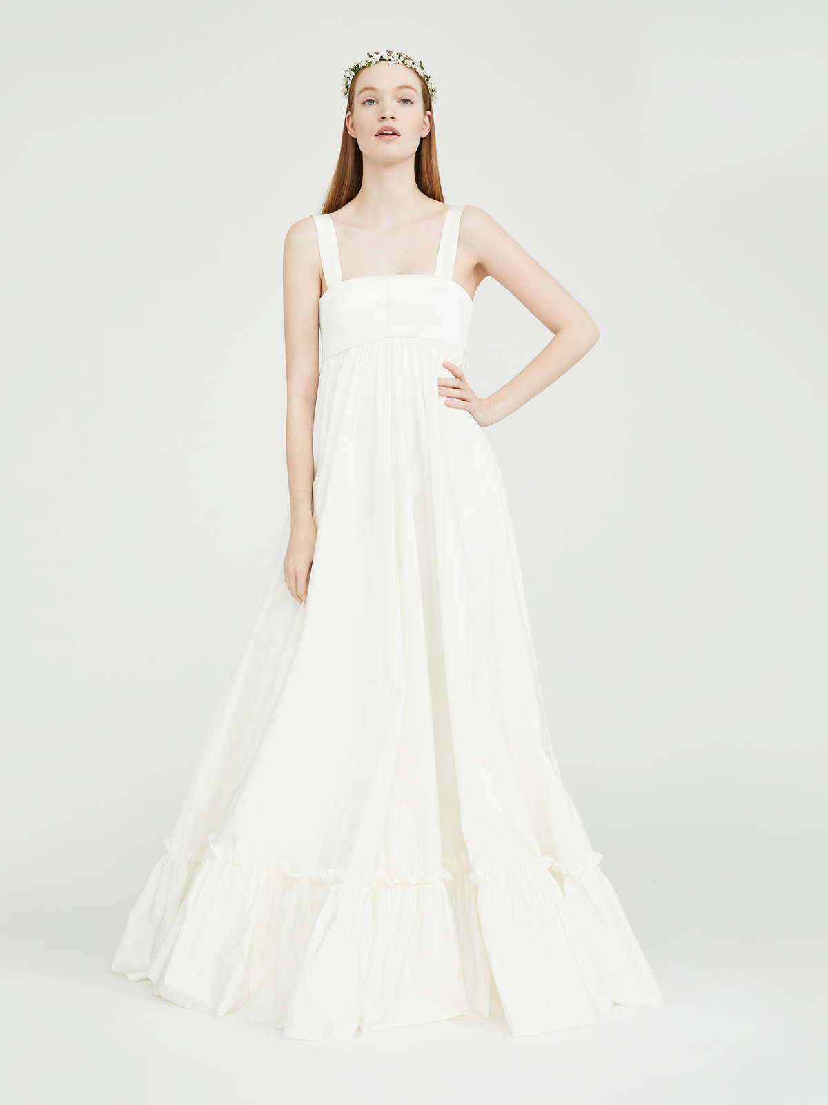 Satin and taffeta dress - ivory - Max Mara - 2