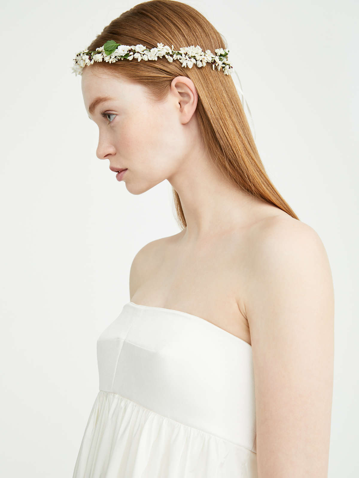 Satin and taffeta dress - ivory - Max Mara - 6