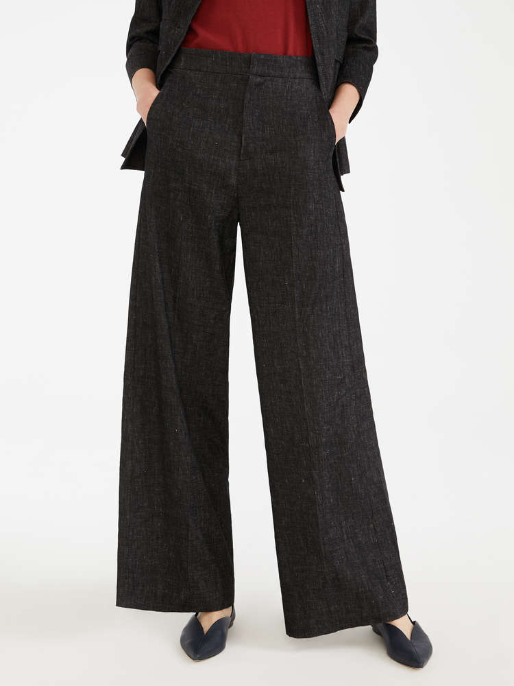 Donna Business Tessuto Pantaloni Gamba Dritta Taglio diritto Classic STRETCH ELEGANTE