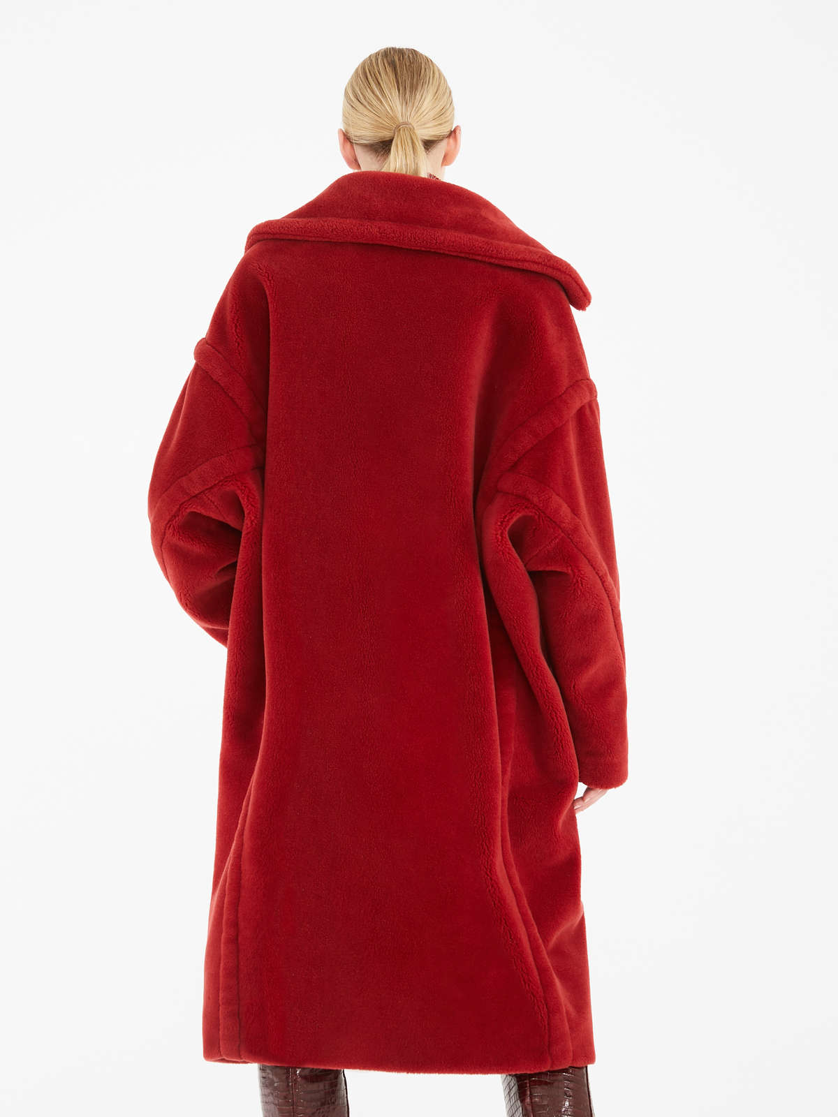 Teddy Bear Icon Coat - RED - Max Mara - 4