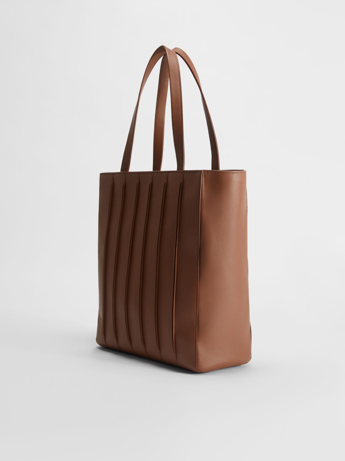 Shopping bag in leather - TOBACCO - Max Mara - 2