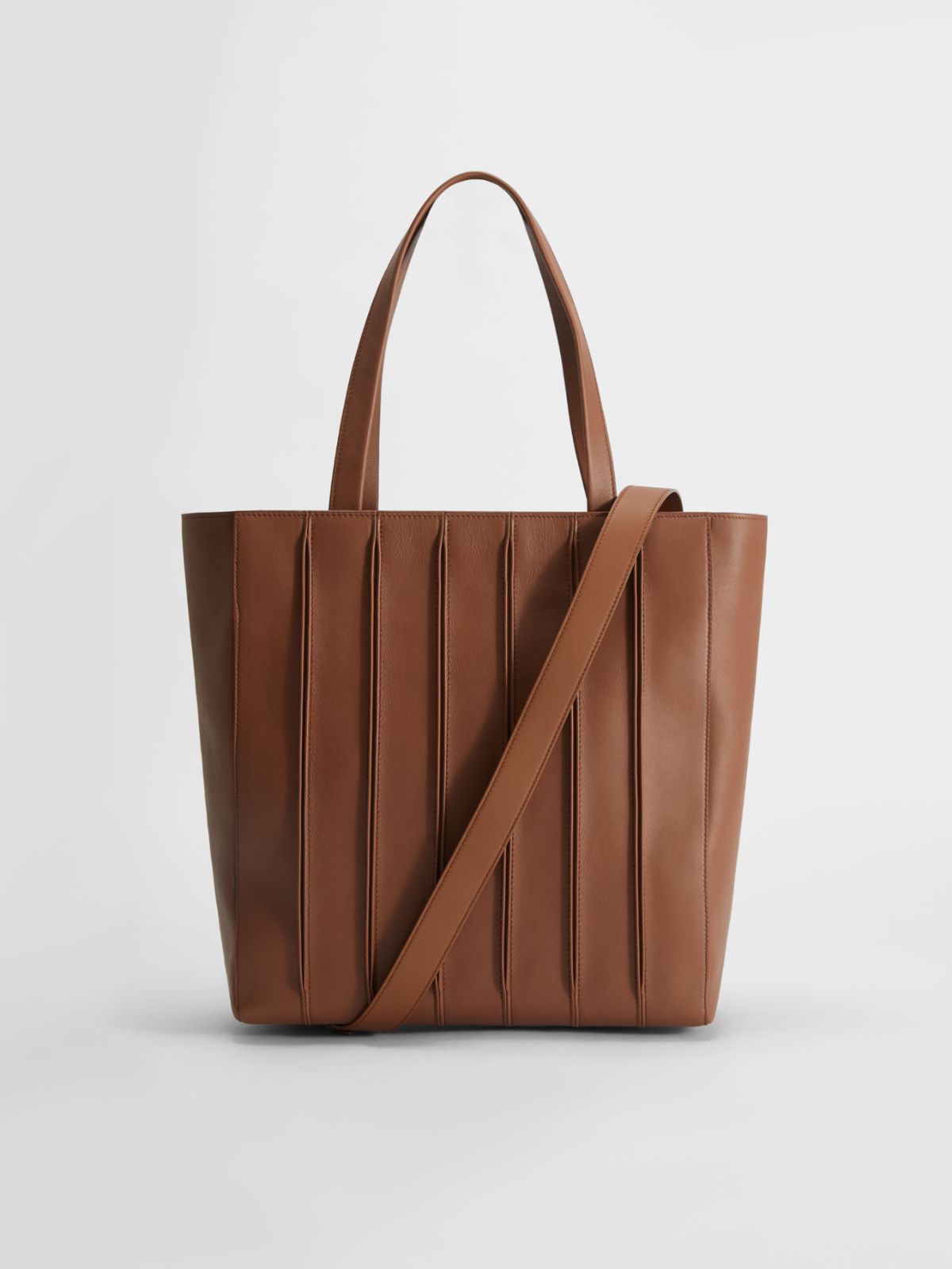 Shopping bag in leather - TOBACCO - Max Mara - 3