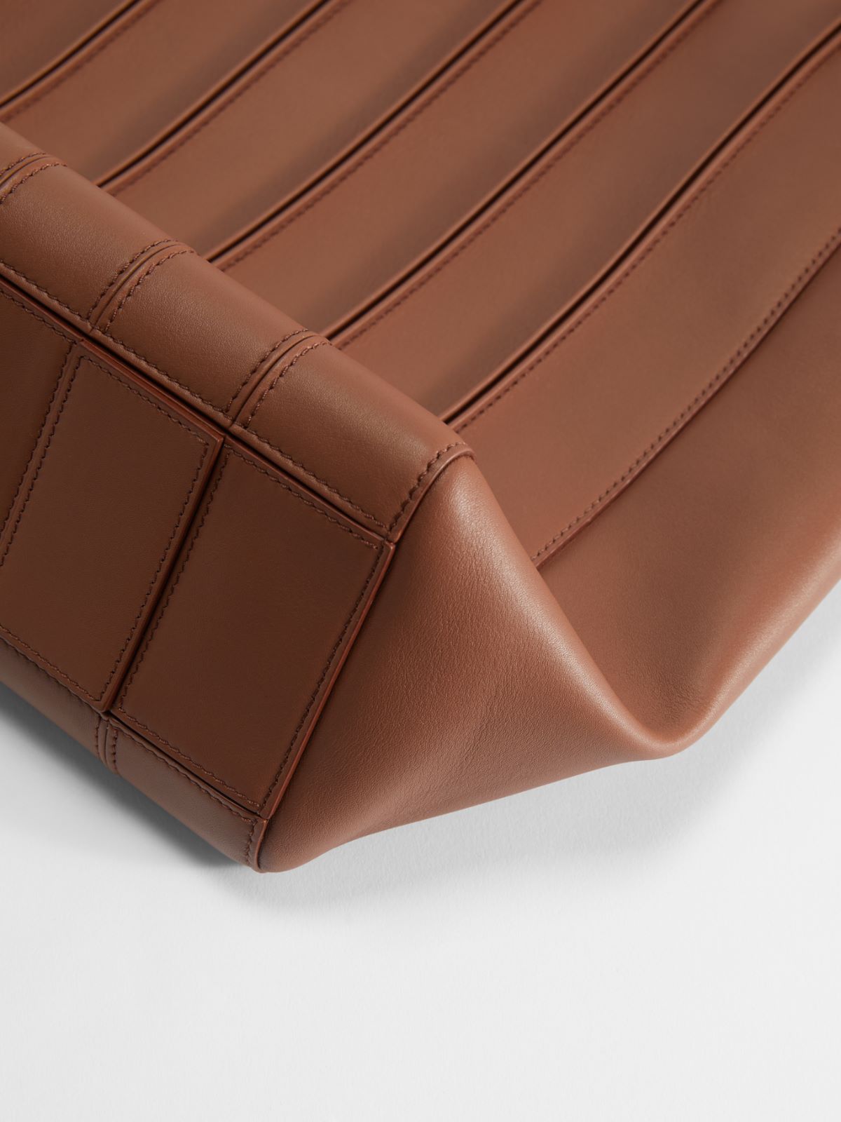 Shopping bag in leather - TOBACCO - Max Mara - 5