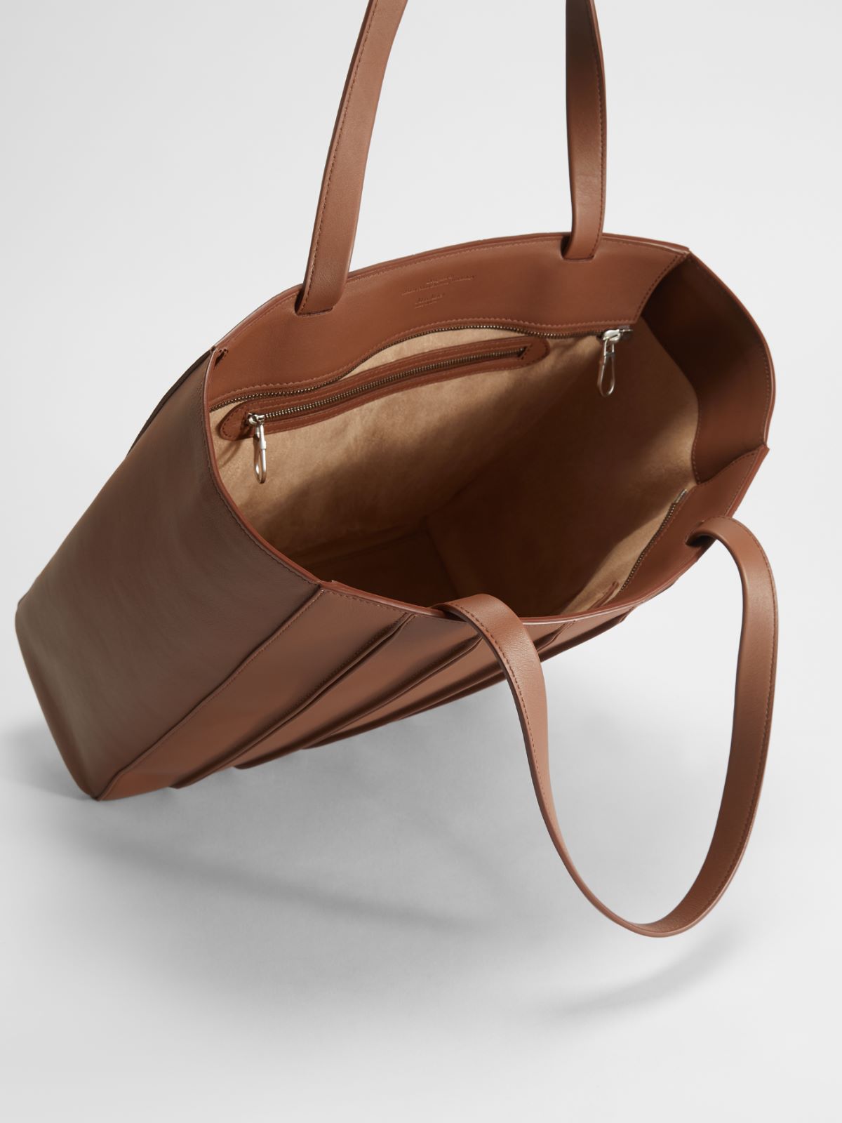 Shopping bag in leather - TOBACCO - Max Mara - 6