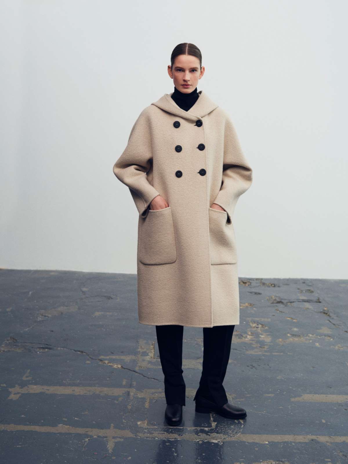 beige colour coat
