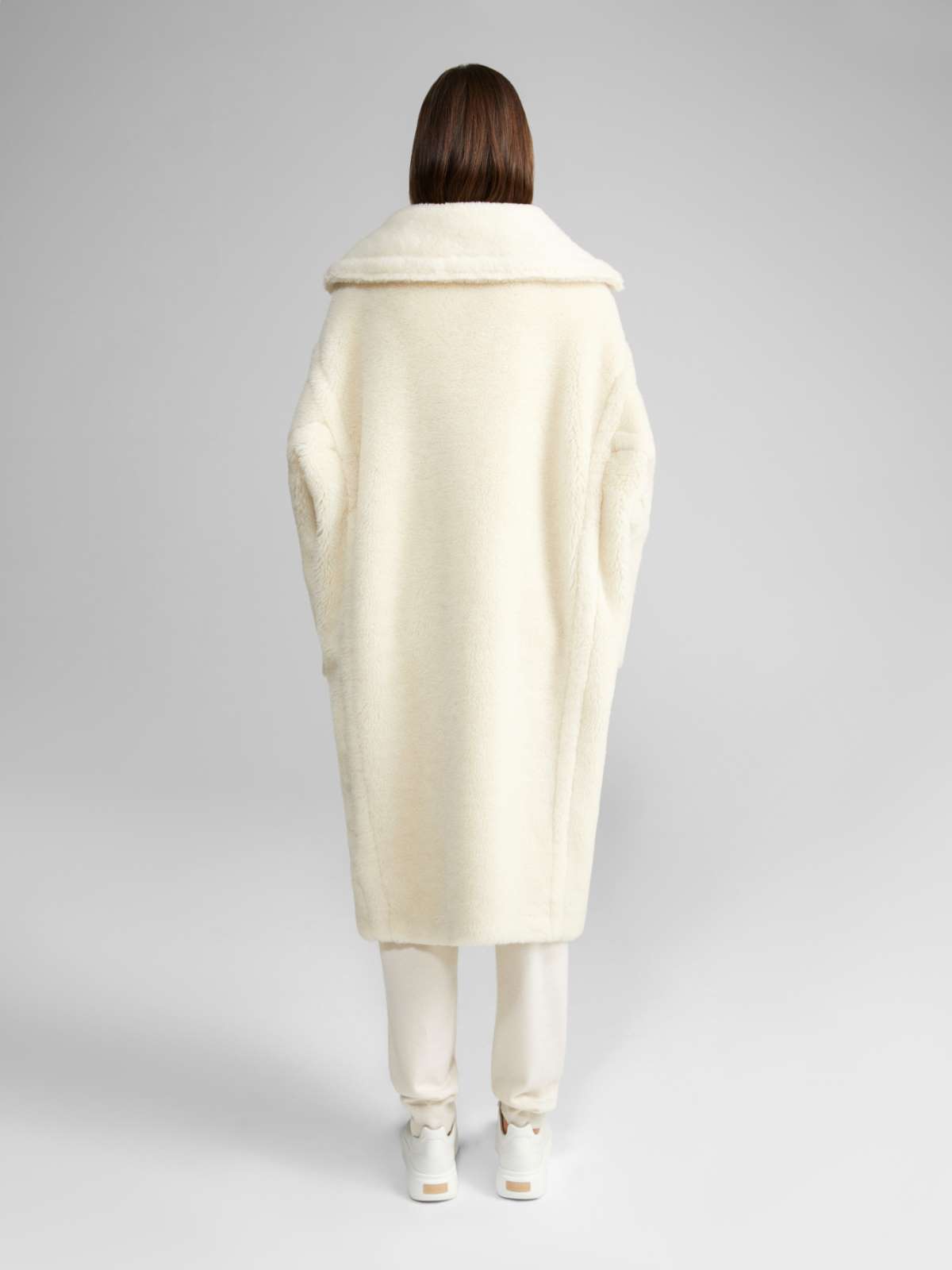 Teddy Bear Icon Coat - WHITE - Max Mara - 4