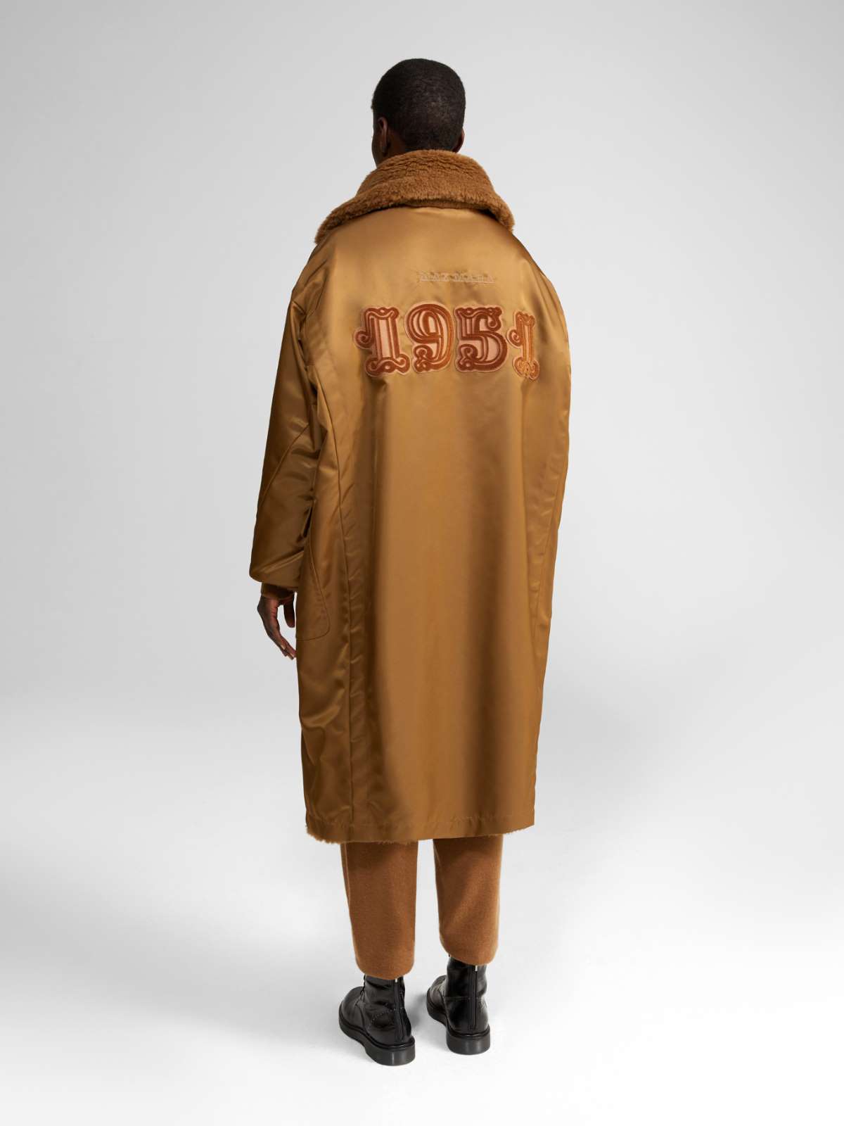 Reversible Teddy Bear Icon Coat - TOBACCO - Max Mara - 4