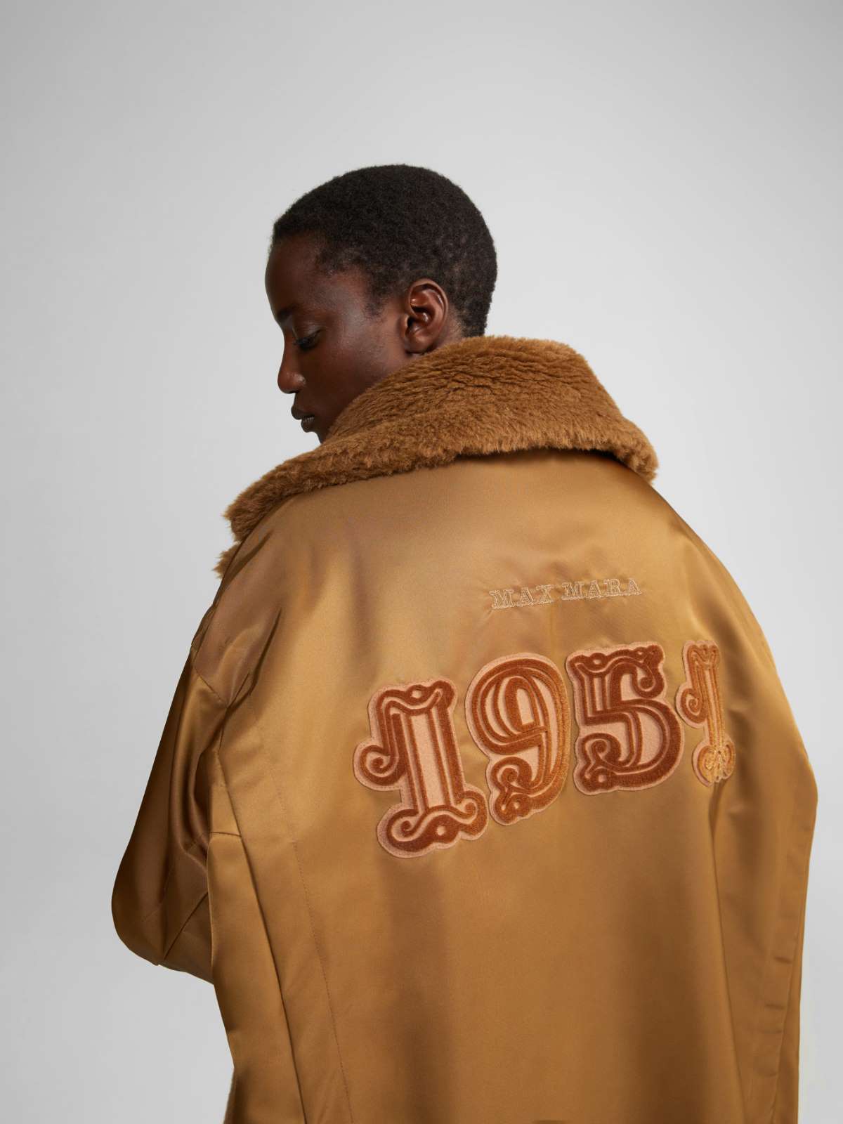 Reversible Teddy Bear Icon Coat - TOBACCO - Max Mara - 5