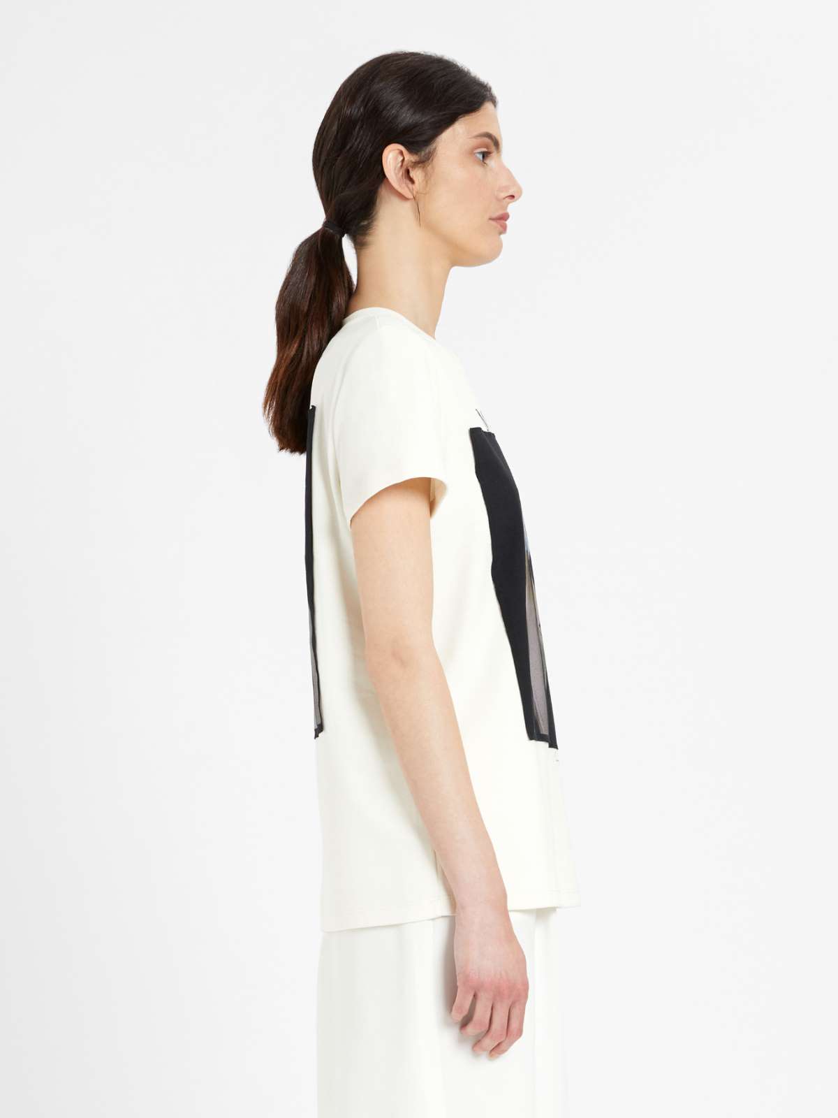 Cotton T-shirt - SILK - Max Mara - 3