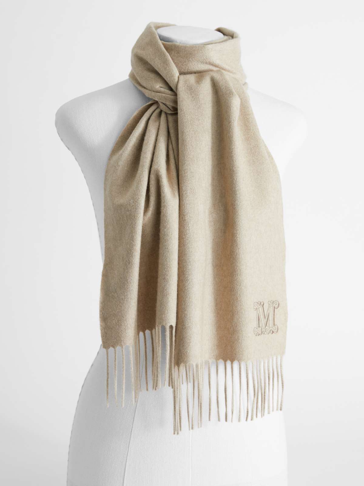 Cashmere scarf - BEIGE - Max Mara - 2