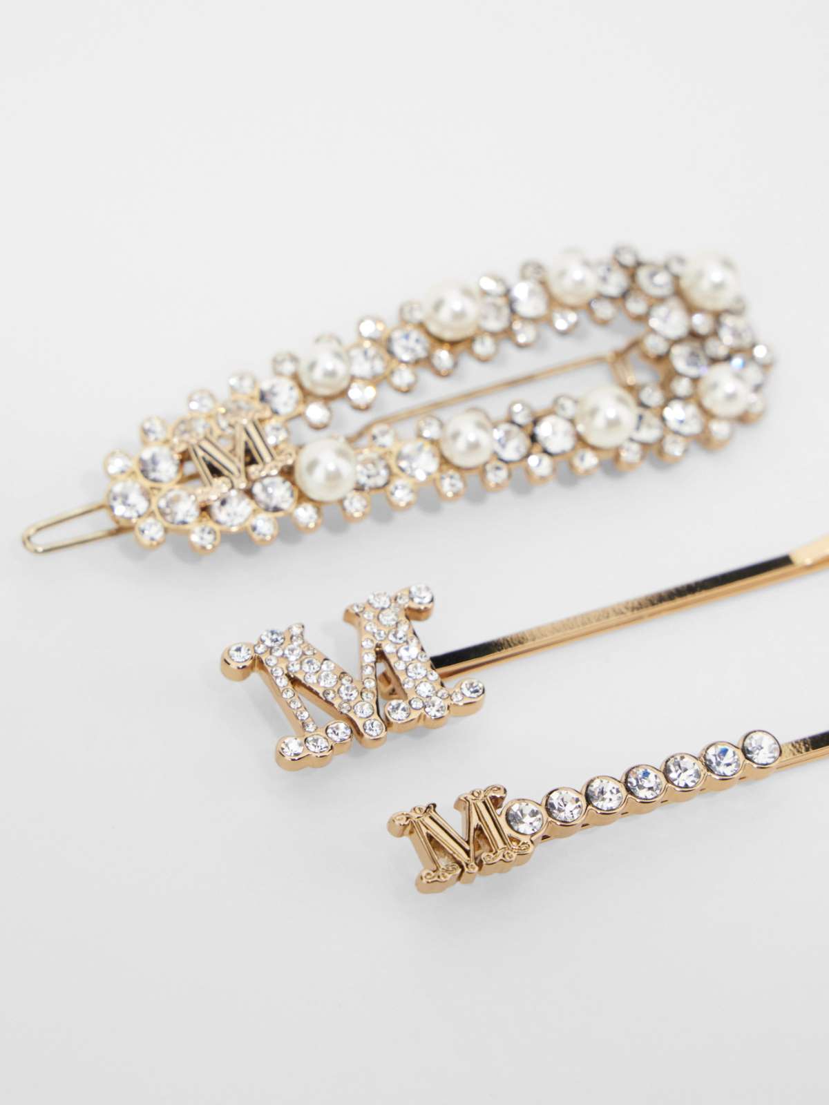 Set of hair clips - GOLD - Max Mara - 2