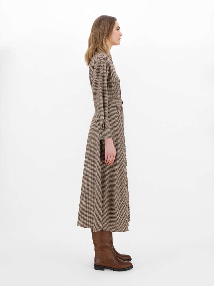 max mara wool flannel dress