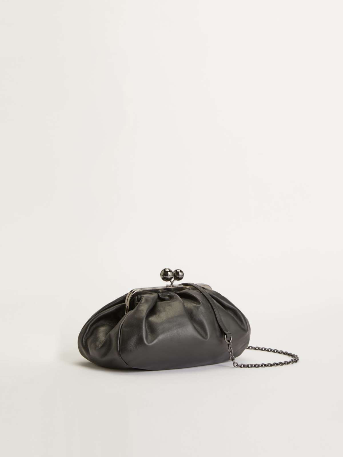 Medium leather Pasticcino Bag - BLACK - Max Mara - 4