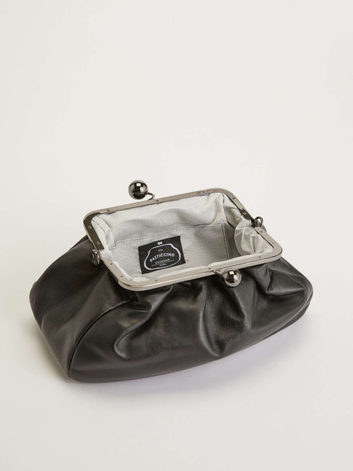 Medium leather Pasticcino Bag - BLACK - Max Mara - 5