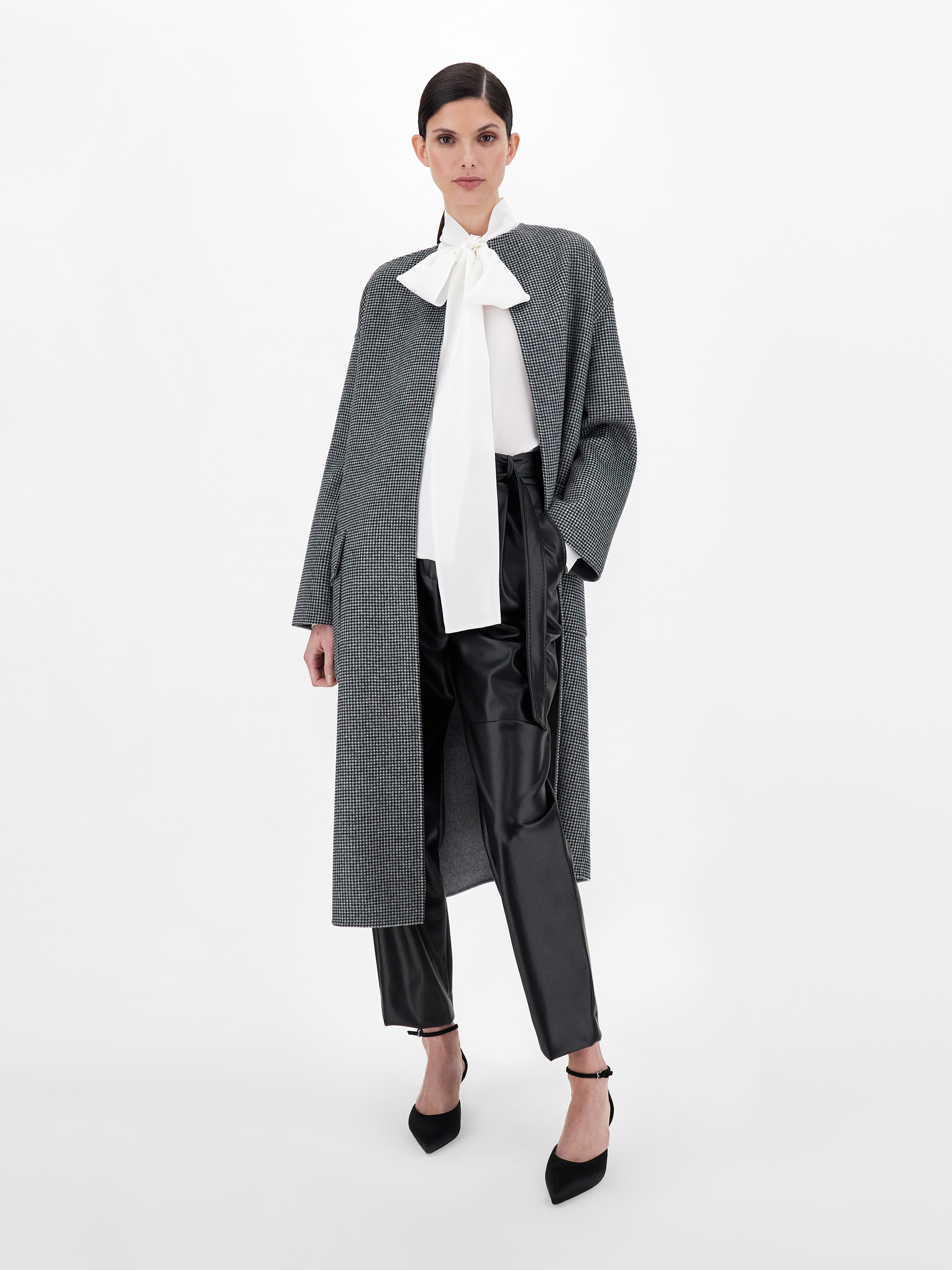cardigan pied de poule zara