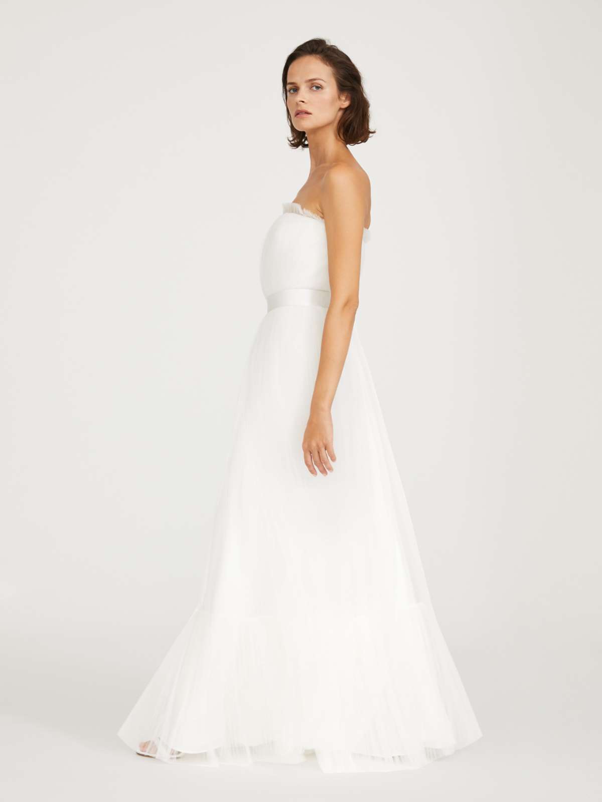 Pleated tulle dress - WHITE - Max Mara - 3