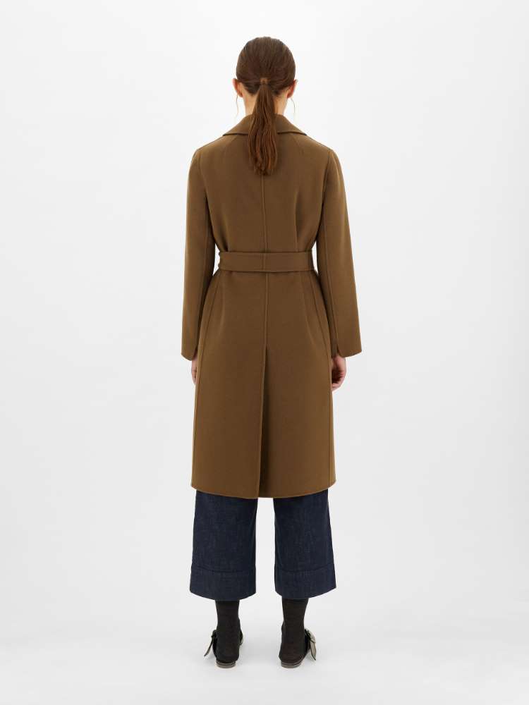 warehouse clean belted coat