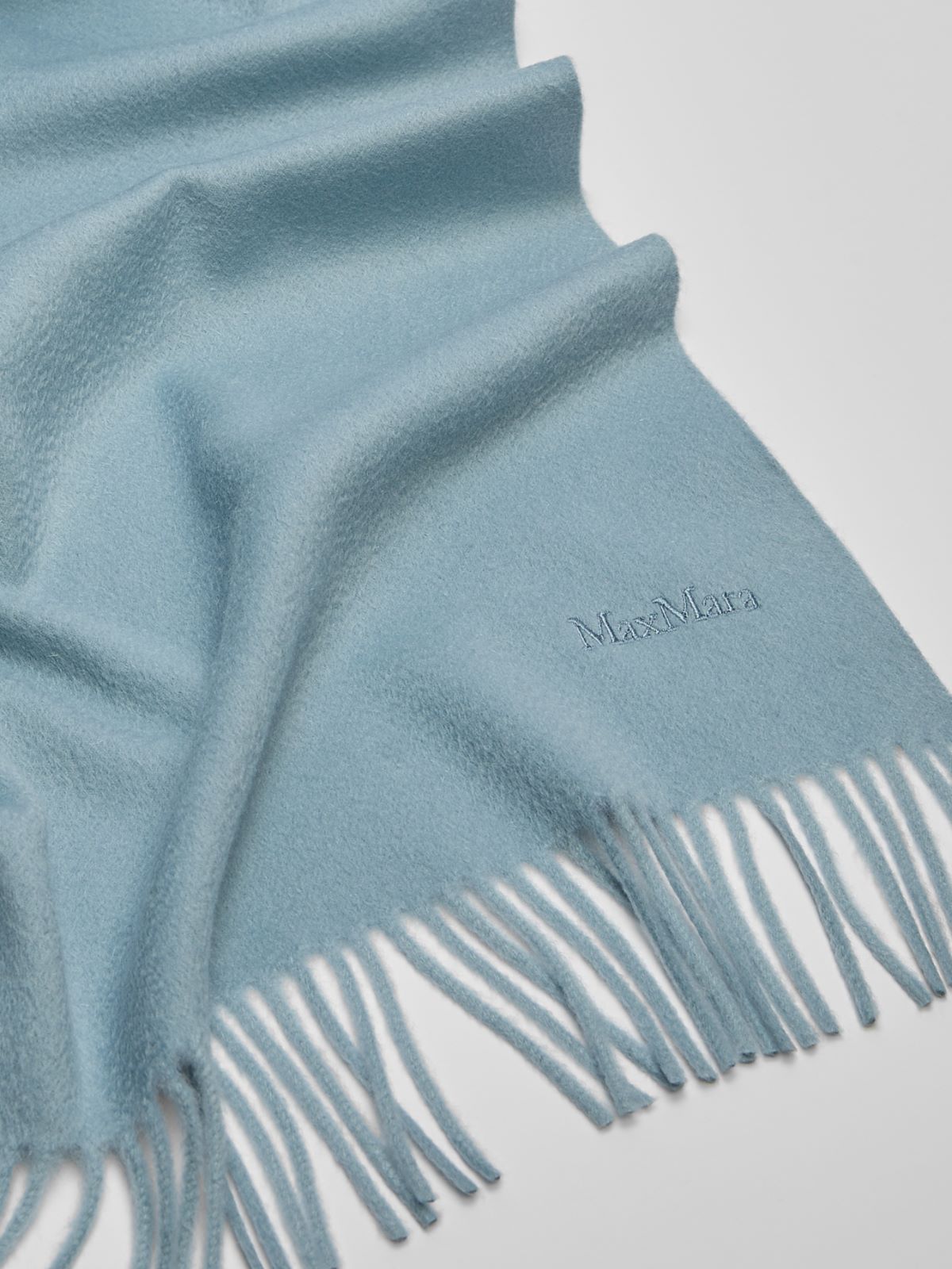Cashmere scarf - LIGHT BLUE - Max Mara - 2