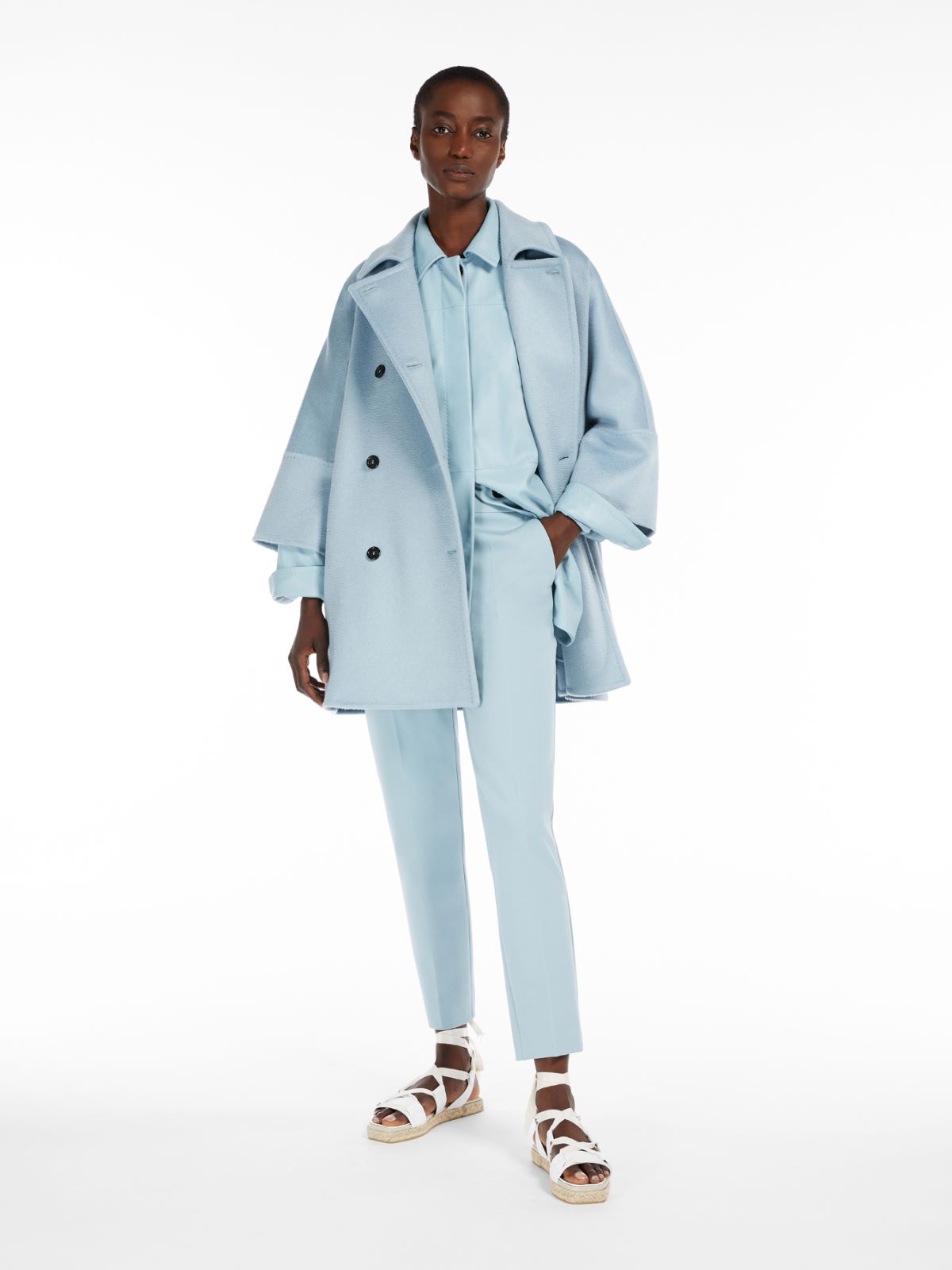 Viscose jersey trousers - LIGHT BLUE - Max Mara