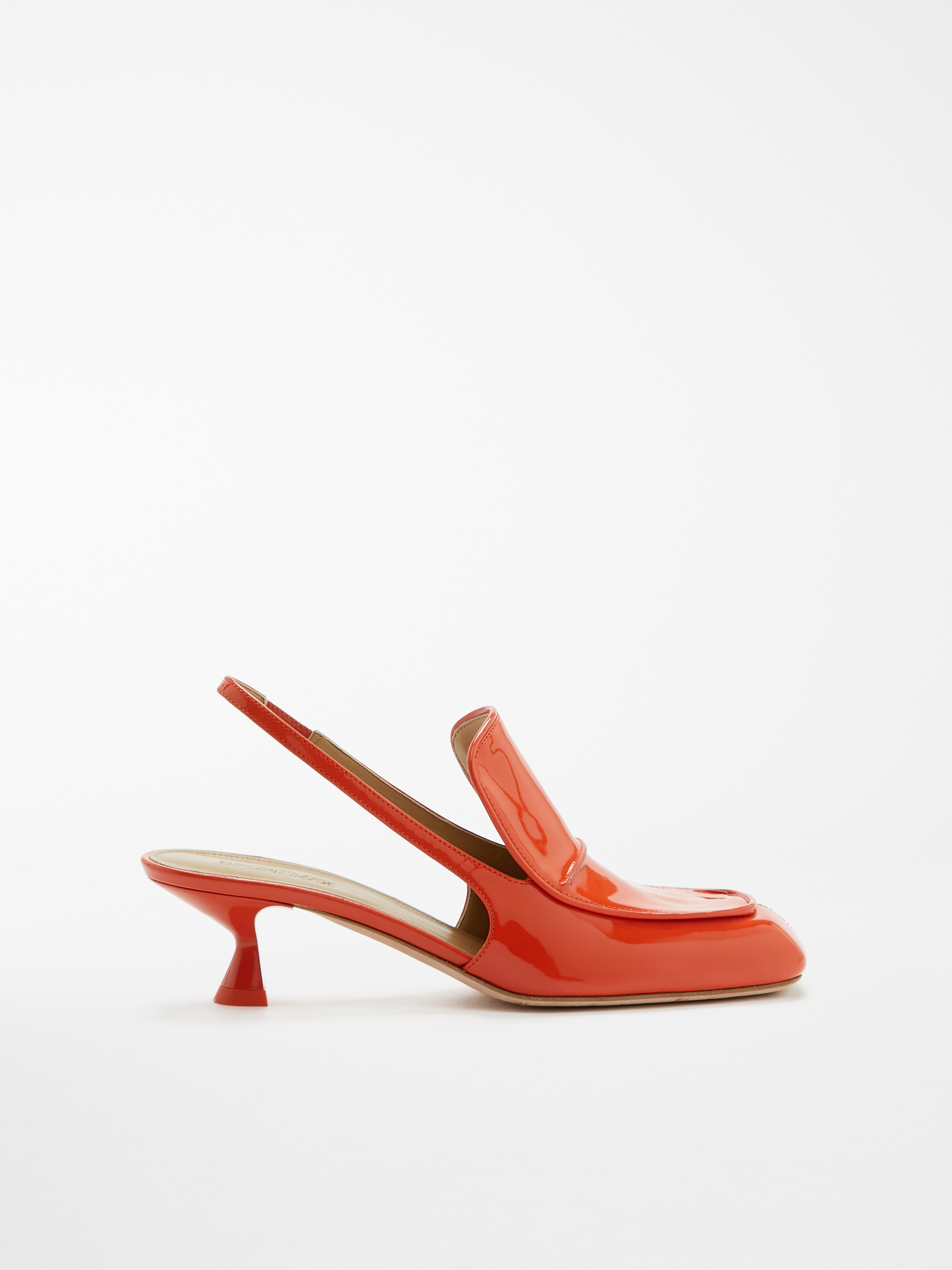 Moccasin slingbacks, orange - \