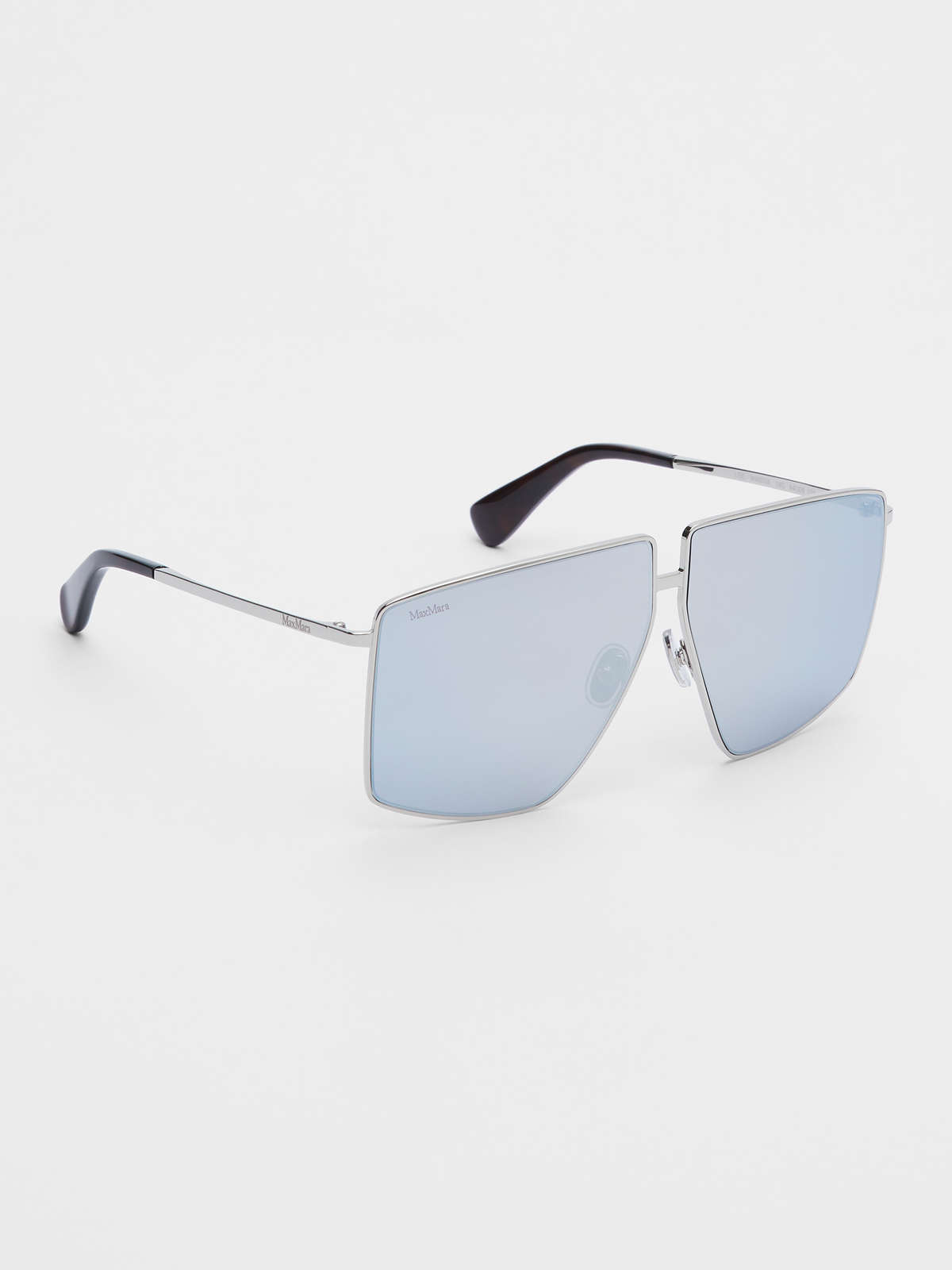 Oversized sunglasses - SILVER - Max Mara - 2