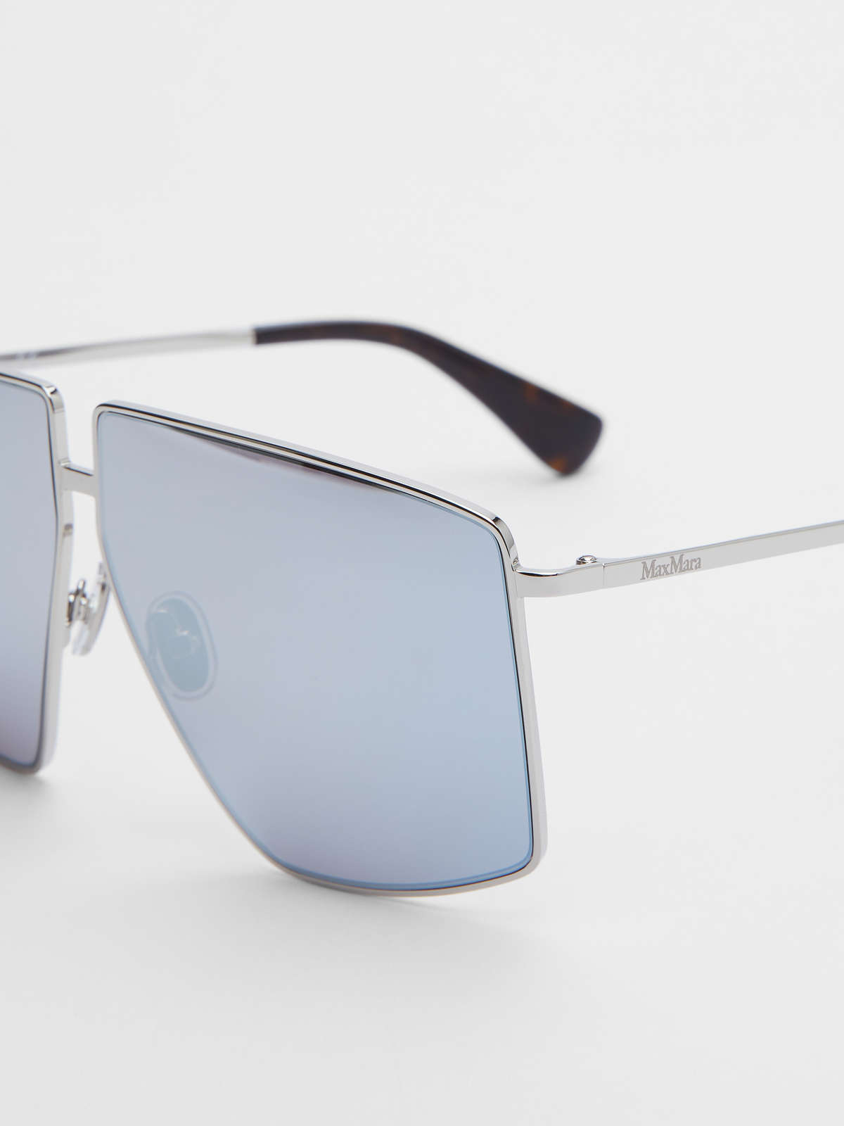 Oversized sunglasses - SILVER - Max Mara - 3