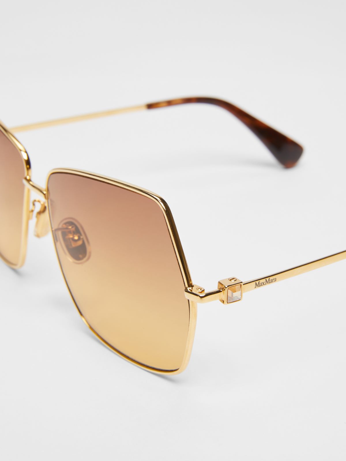 Oversized sunglasses - GOLD - Max Mara - 4