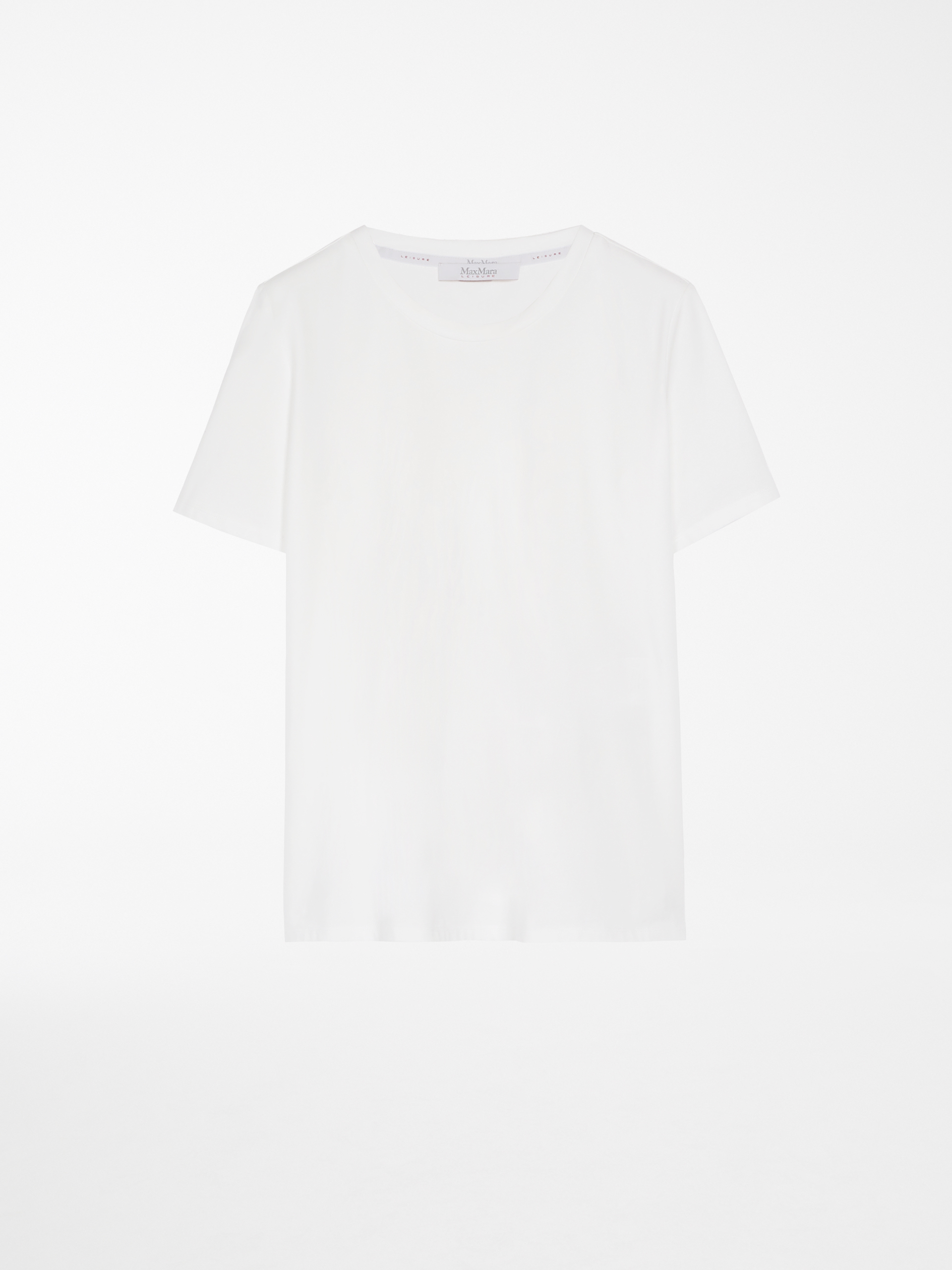 コットン ジャージー Tシャツ, ホワイト - コットン ジャージー Tシャツ, ホワイト -