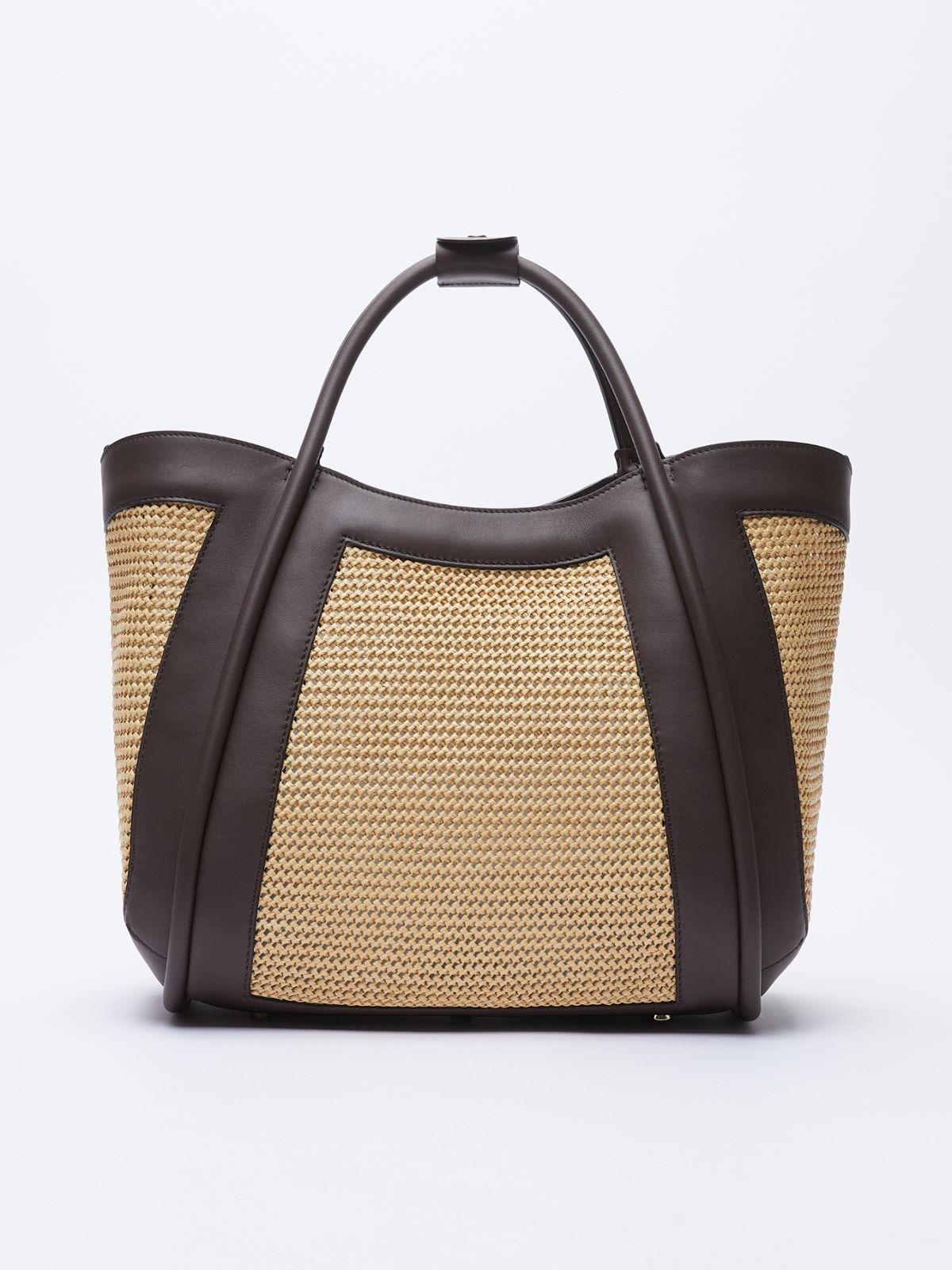 Raffia tote bag - LIGHT YELLOW - Max Mara - 2