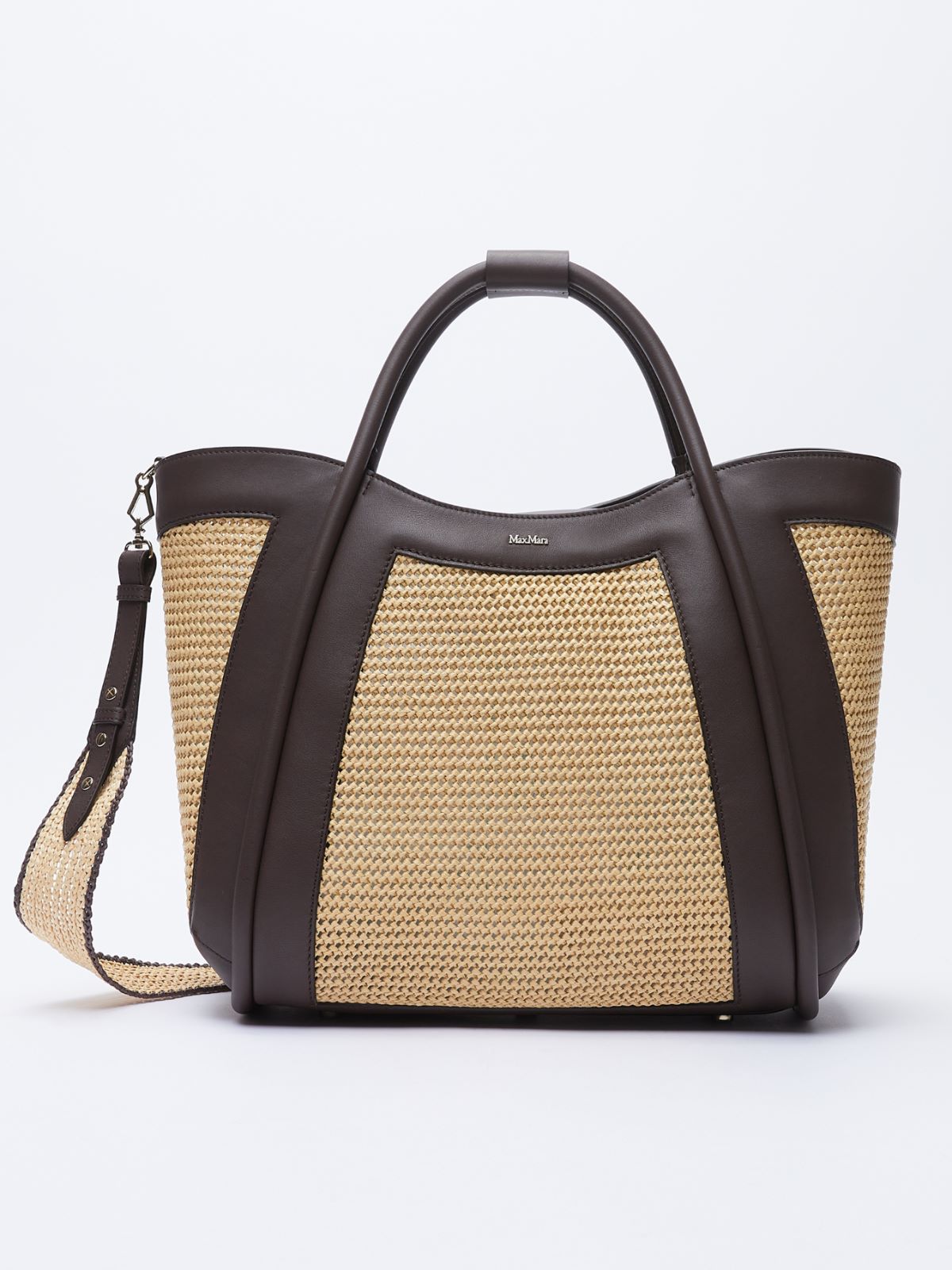 Raffia tote bag - LIGHT YELLOW - Max Mara