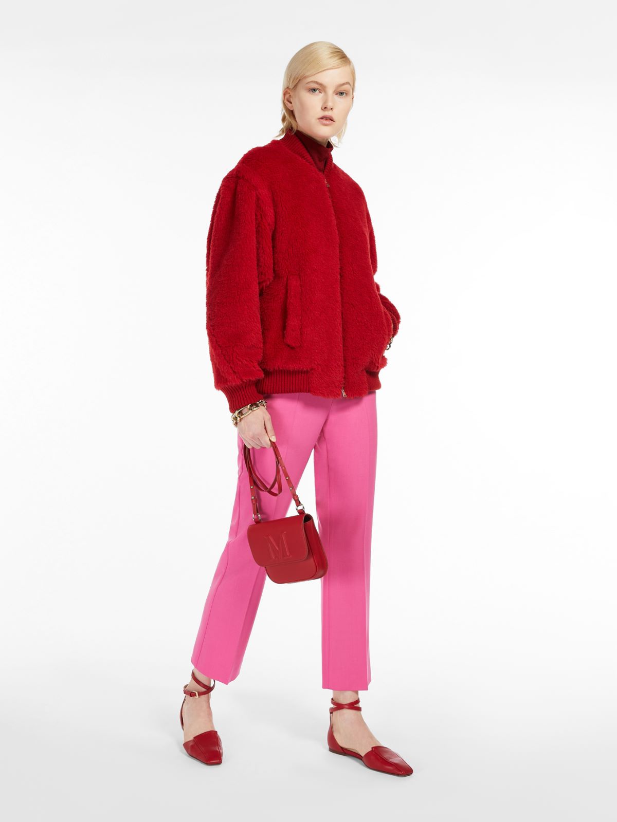 Red leather Max Mara