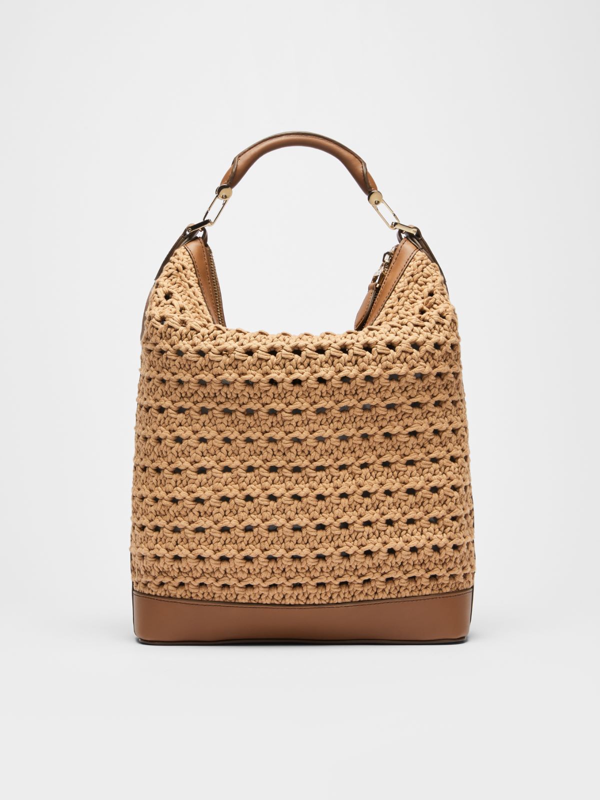 Crocheted hobo bag - BROWN - Max Mara - 3