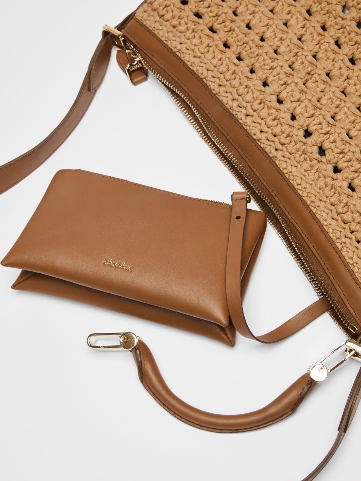 Crocheted hobo bag - BROWN - Max Mara - 4
