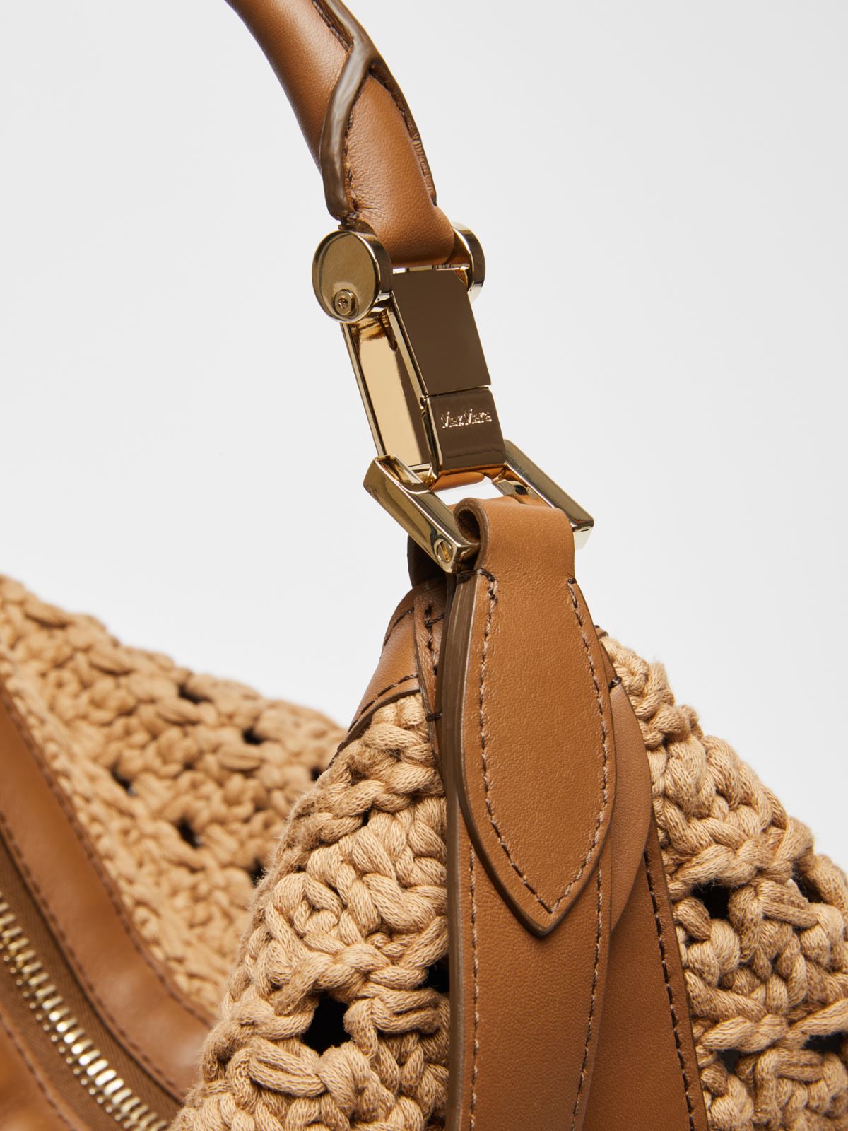 Crocheted hobo bag - BROWN - Max Mara - 5