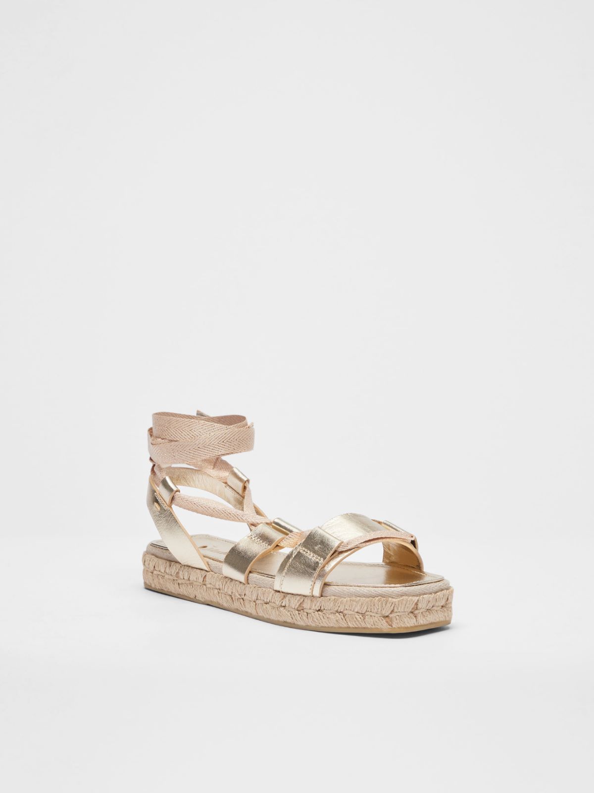 <p>Crossed sandals</p> - GOLD - Max Mara - 2