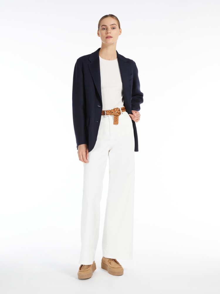 Viscose sweater, white - \