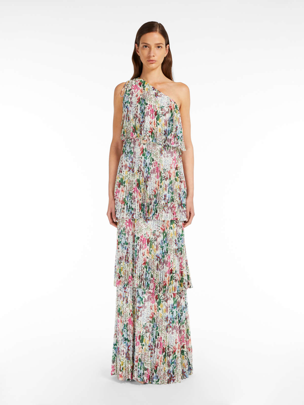 Long georgette dress - WHITE - Max Mara - 2