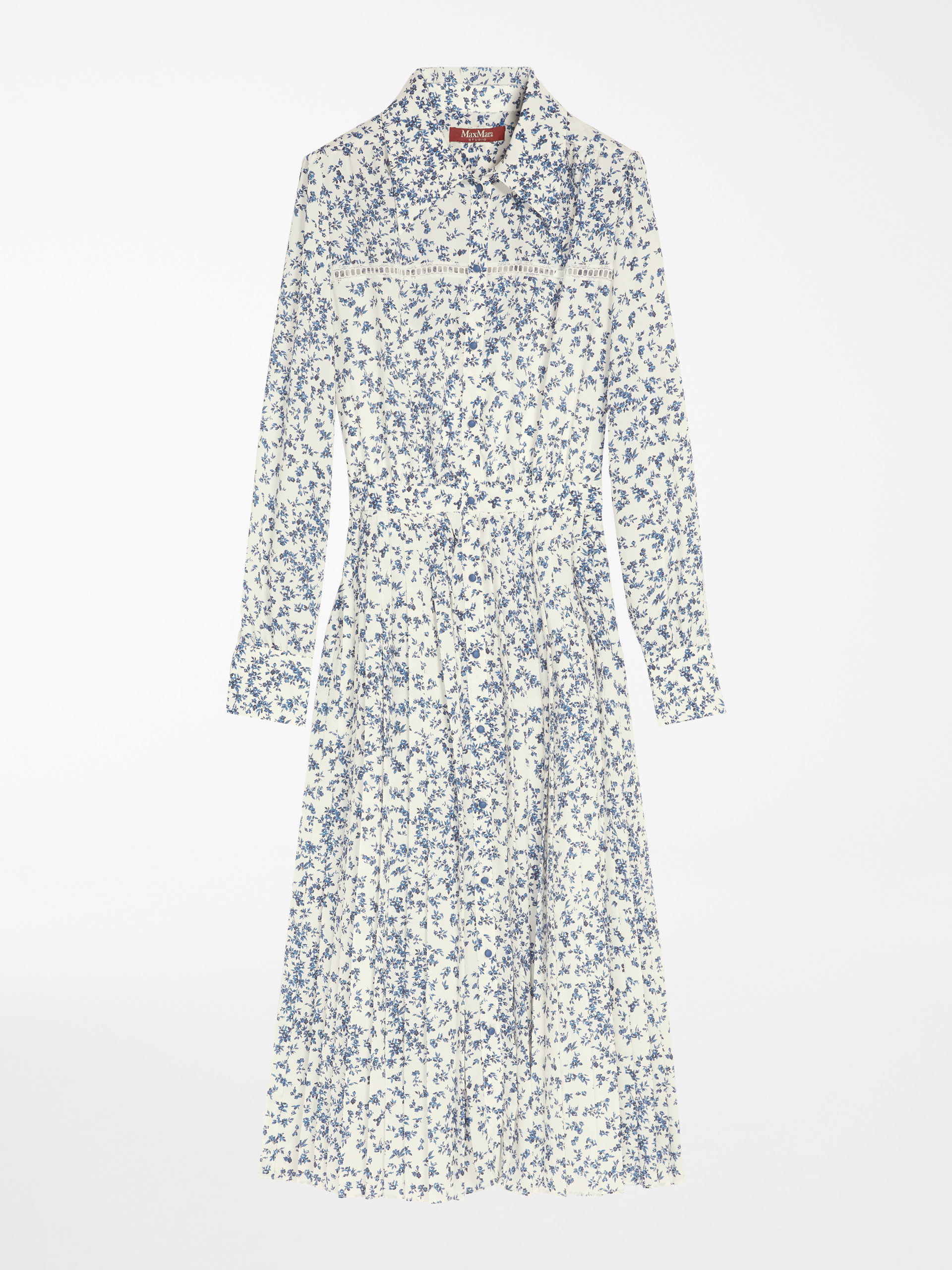 Crepe de chine dress , white - \