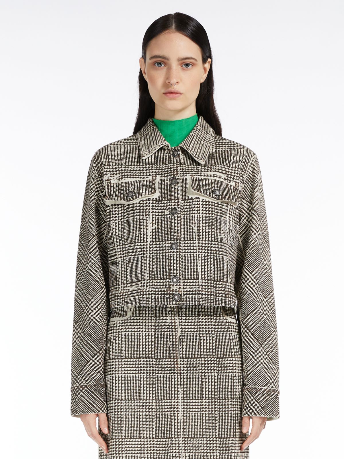 Stretch gabardine jacket - ECRU - Max Mara - 2