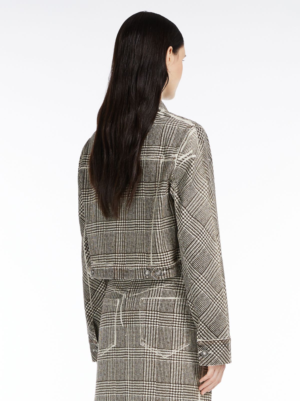 Stretch gabardine jacket - ECRU - Max Mara - 3