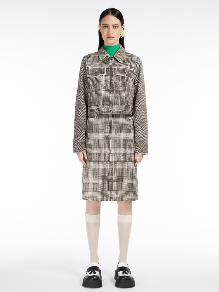 Stretch gabardine jacket - ECRU - Max Mara
