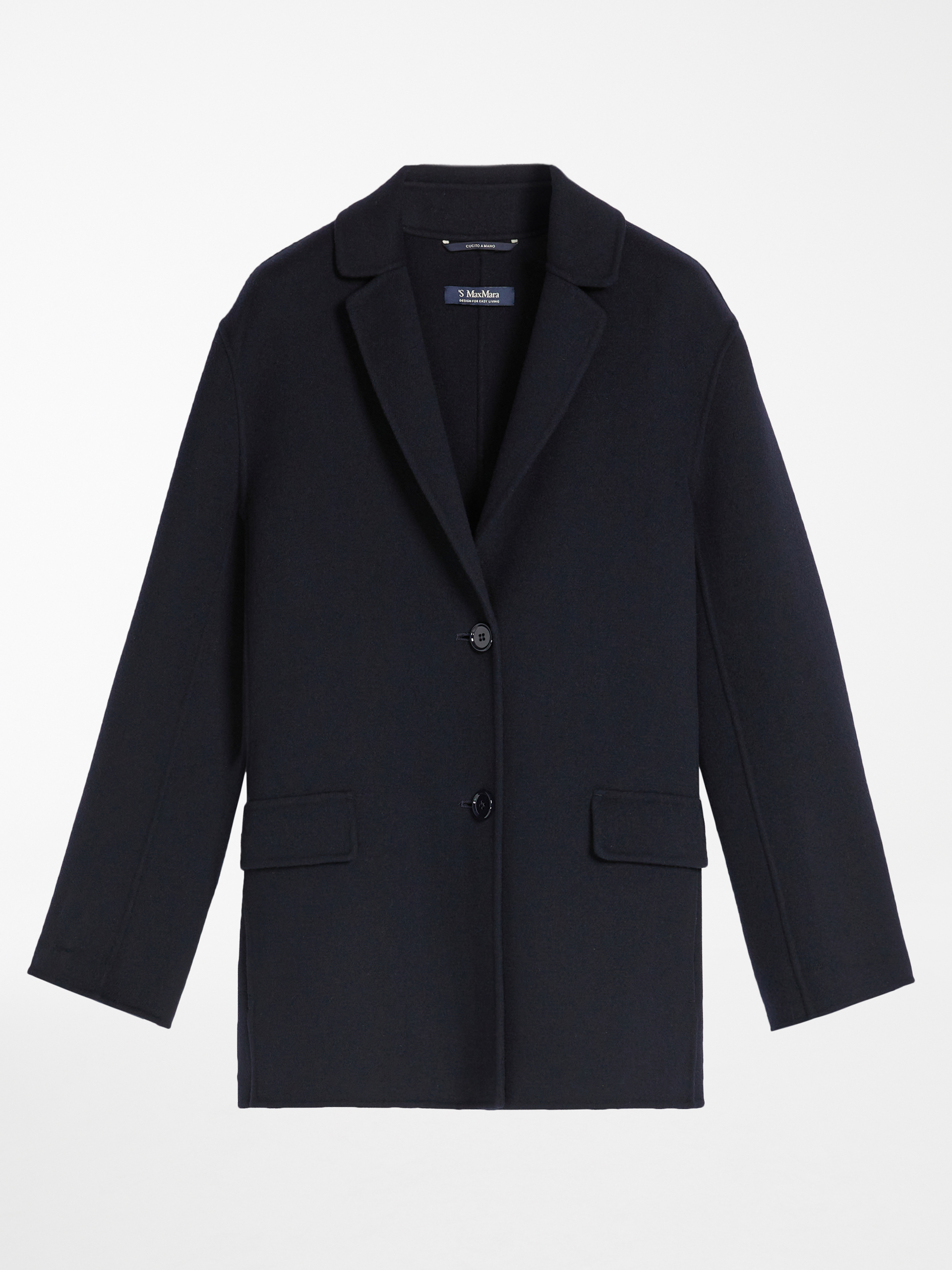 Wool jacket, midnightblue - \