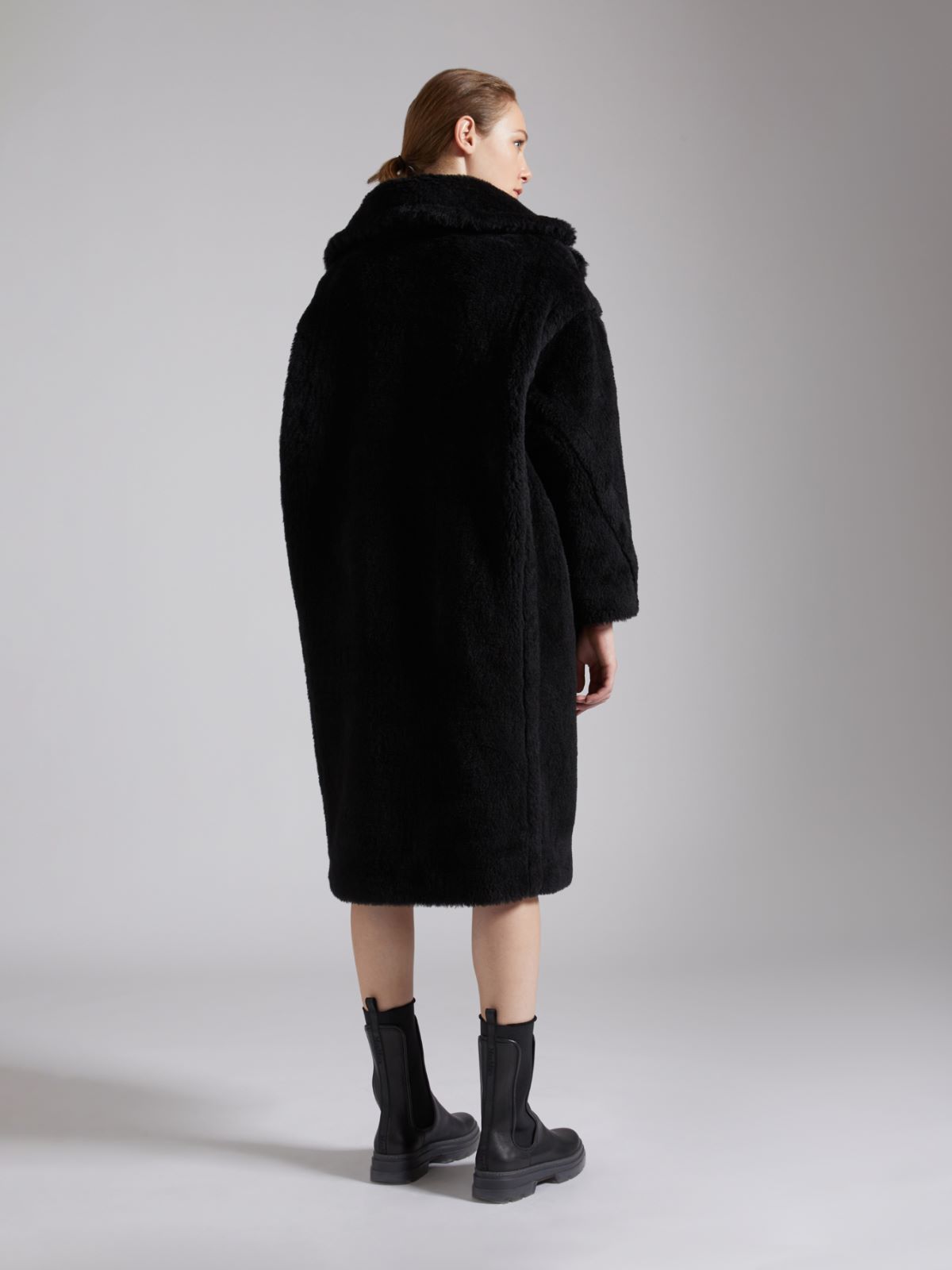 Teddy Bear Icon Coat - BLACK - Max Mara - 3