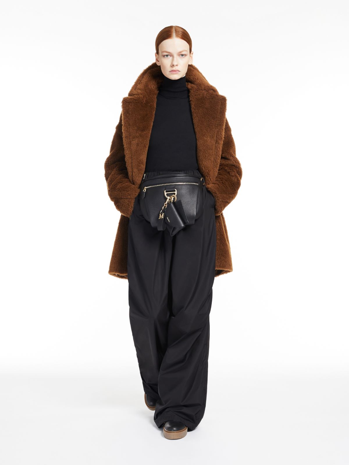 Teddy fabric parka - TOBACCO - Max Mara