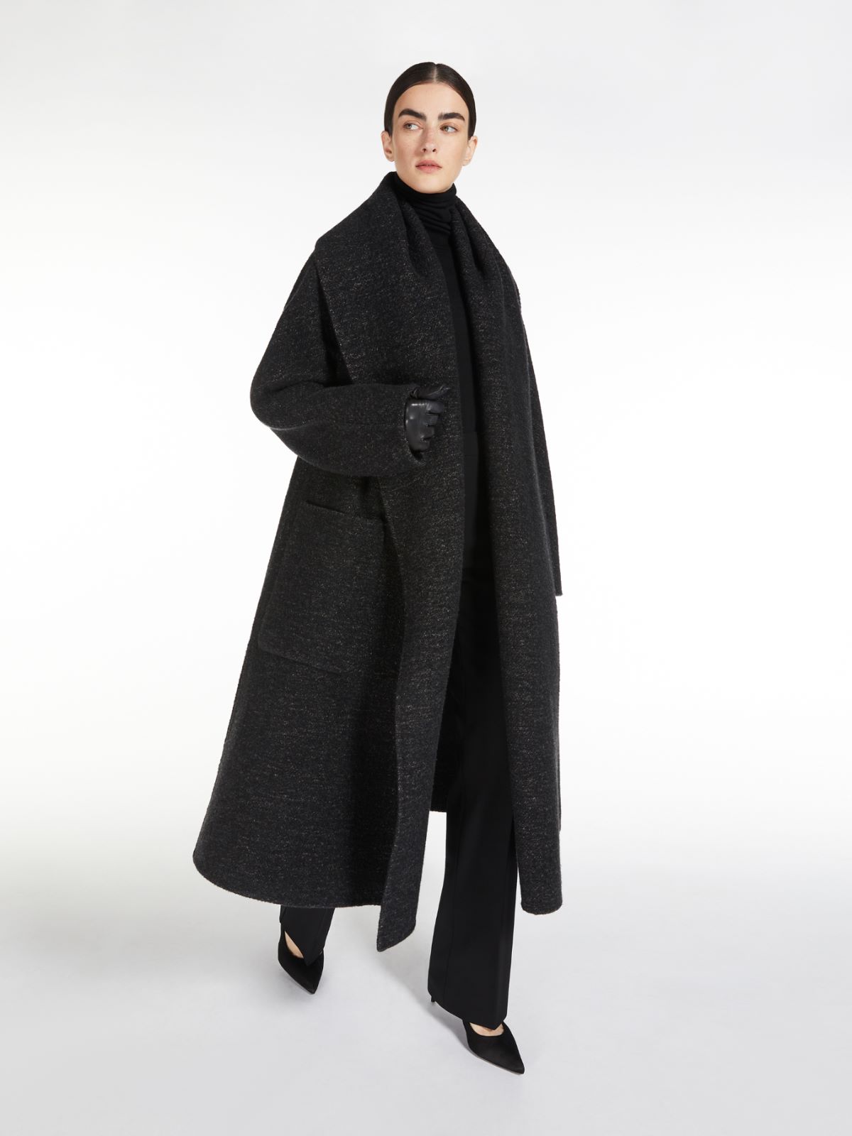 Wool and cashmere coat - BLACK - Max Mara