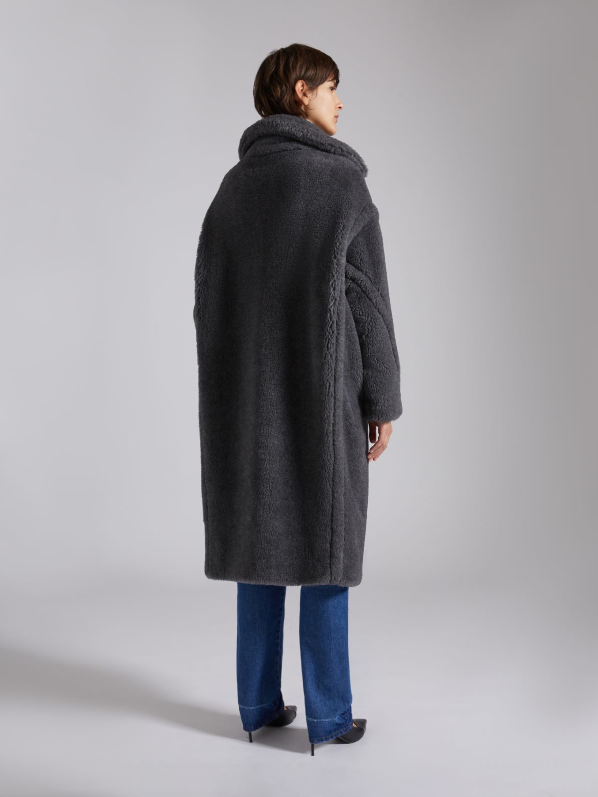 Teddy Bear Icon Coat - MEDIUM GREY - Max Mara - 3